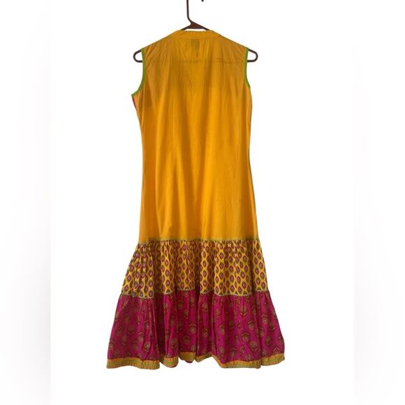 Rama’s Since 1976 Sleeveless Boho Midi Dress Women’s S – Multicolor India Print - Picture 2 of 3